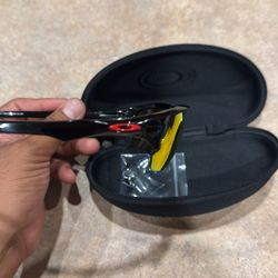 OAKLEY Flak Beta POLARIZED Sunglasses Polished Black/Ruby Iridium OO9363-14