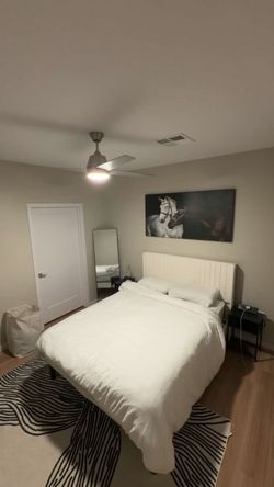 Bedroom set and tv