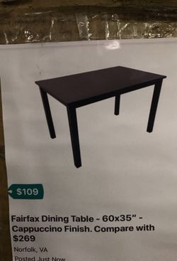 Fairfax Dining Table (60” x 35”)