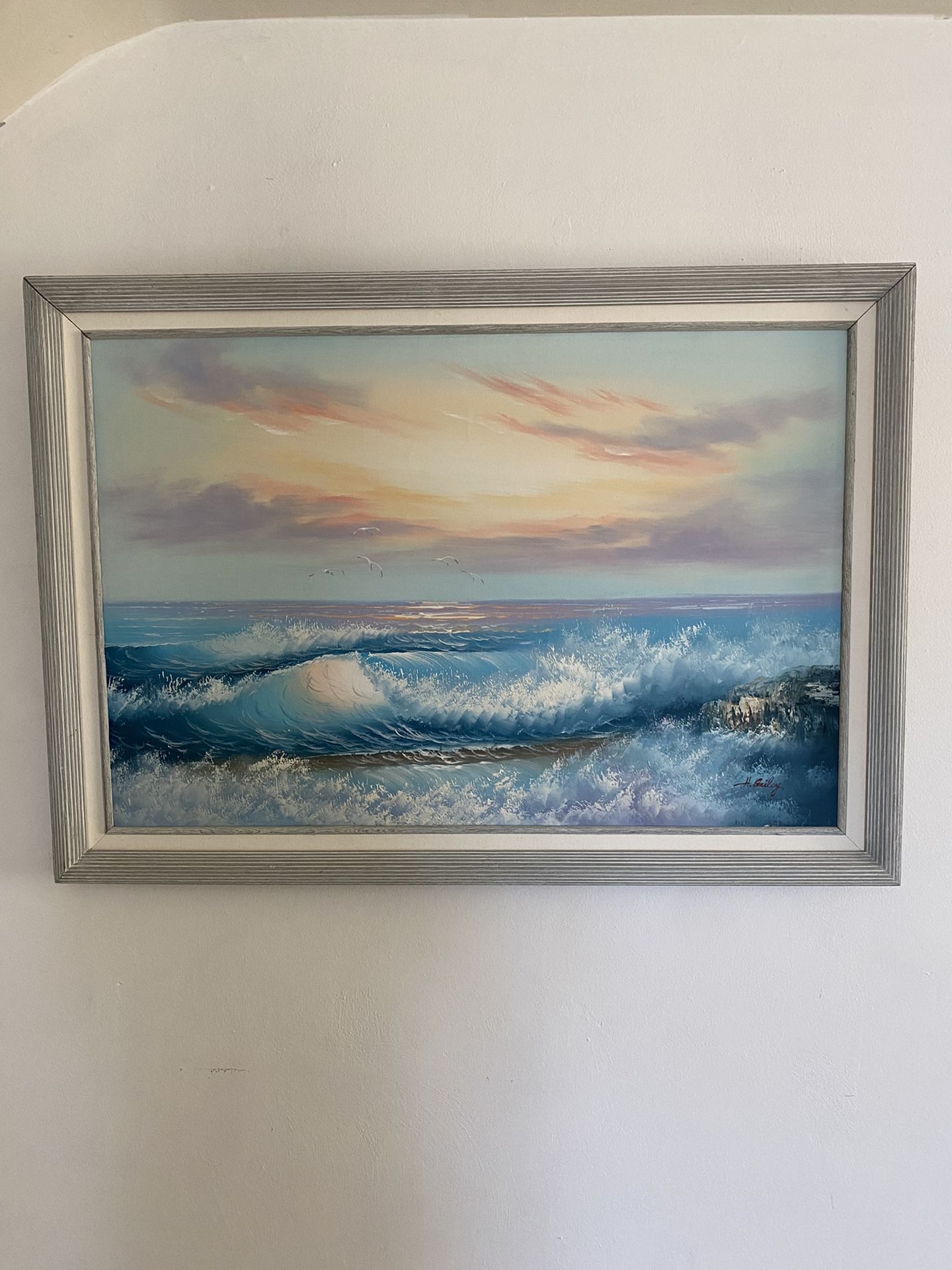 H.Gailey Oil On Canvas Painting
