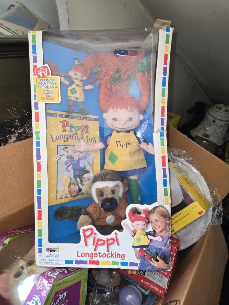 Brand New Pippi Longstocking Doll