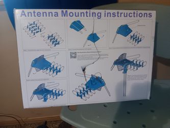 AMPLIFIED OUTDOOR HDTV ANTENNA WITH POLE