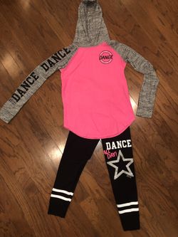 JUSTICE BRAND sz 14 “DANCE” ACTIVEWEAR