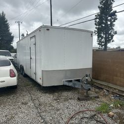 Enclosed Car Trailer 24 Foot Dual Axle 