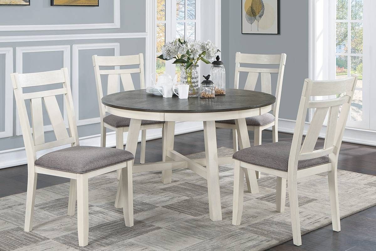 🏠 White Dining Set 5 Pcs