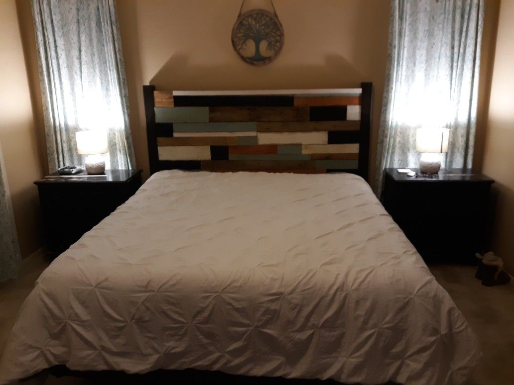 Custom hand made California king head board