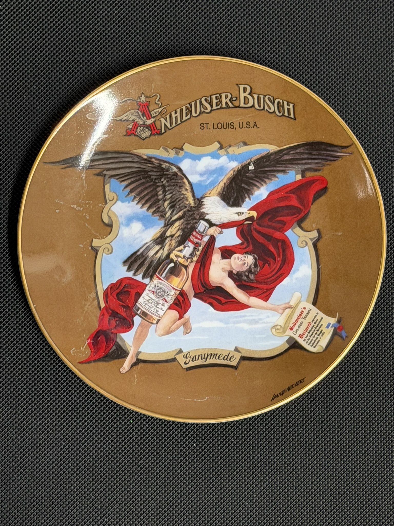 Anheuser-Busch Collector Plate “Ganymede” 