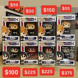 Ichigo and Rukia Funko Pops Bleach