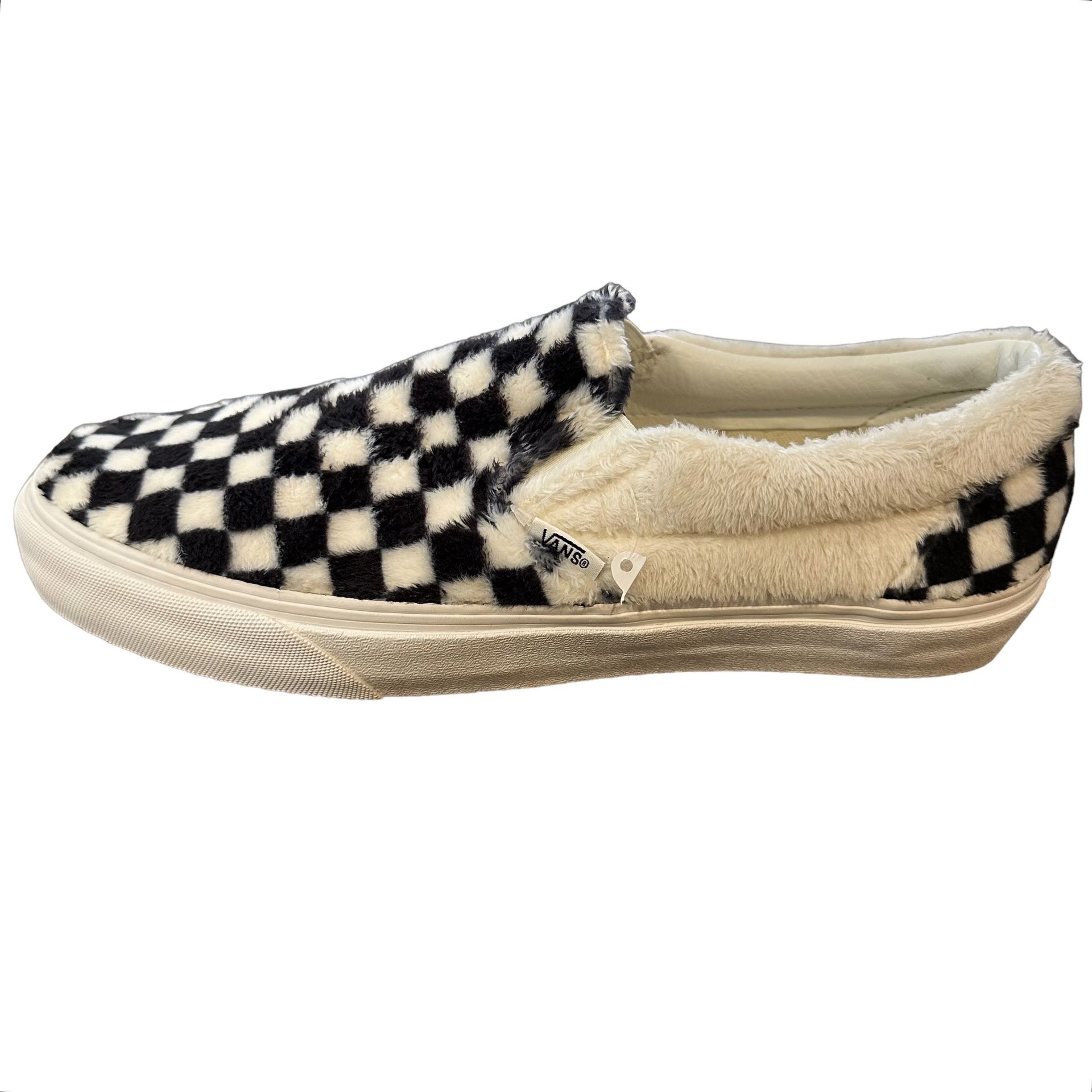 Fur slip on vans on sale