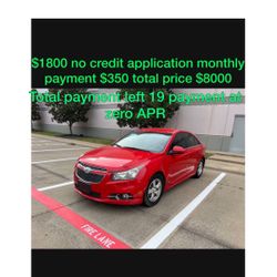 2016 Chevy Cruz No Credit Application 
