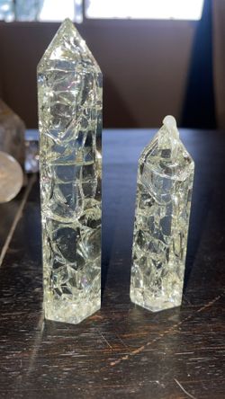 Cracked Clear Quartz Tower