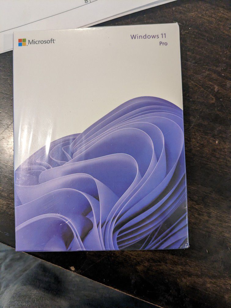 Microsoft Windows 11 Pro.  Full Version. Sealed Package