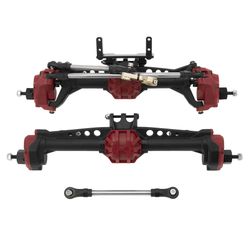 MEUS RACING SCX10 Axles Front & Rear Portal Axles For Axial SCX10 SCX10 II 1/10 RC Crawler Upgrade Pasrts, Nylon Axles With Steel Gears And Metal Bear