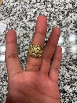 Gold nugget ring