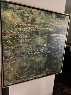 39x39 Green swamp canvas painting