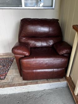 FREE Brown leather recliner!!!