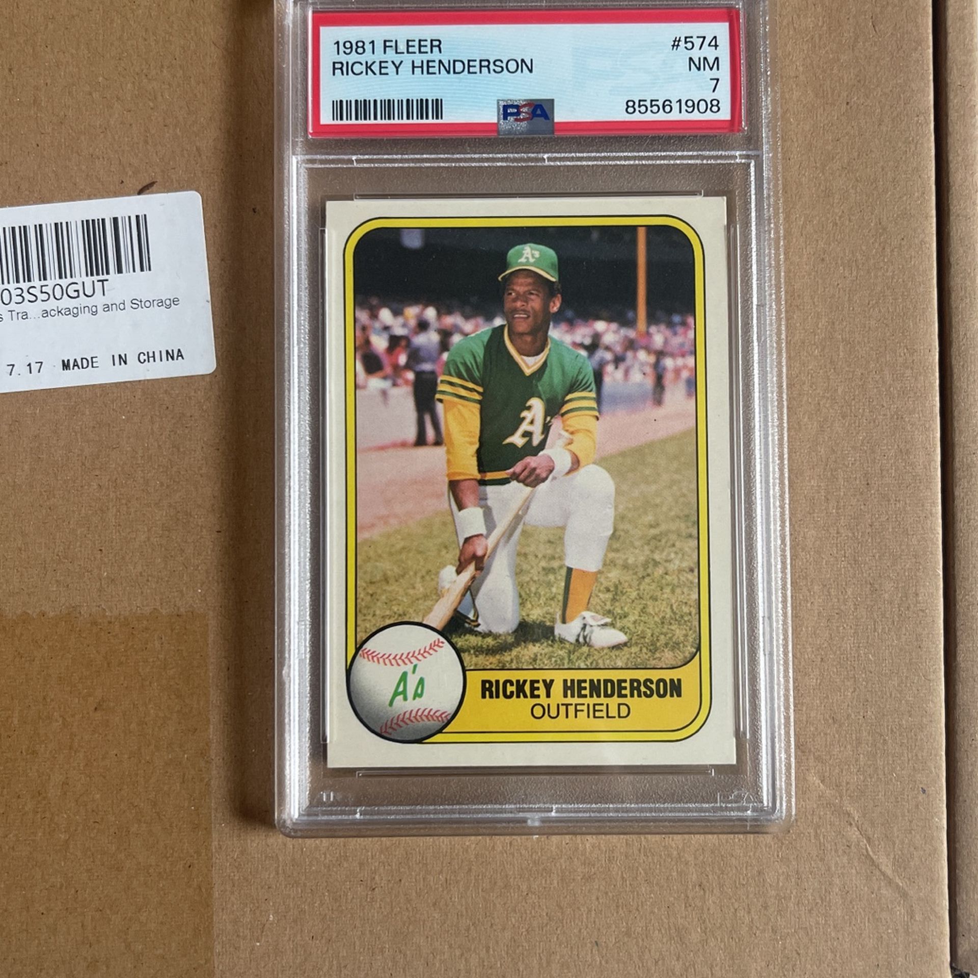 1981 Fleer Rickey Henderson 