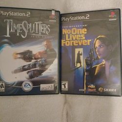 PlayStation 2 Time splitters future perfect and the operative no one lives forever