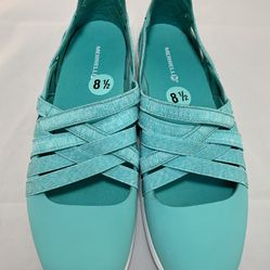 NEW Merrell Atlantis Womens Shoes Slip on Size 8.5 Aqua Green NWOB