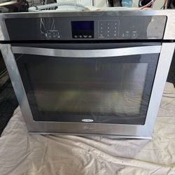 Whirlpool 30” Wall Over - Stainless - Works And Looks Great 