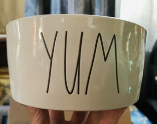 Rae Dunn Yum Dog Dish