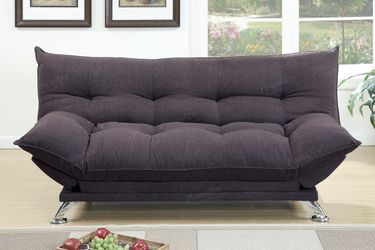 Brand new 76" dark coffee pillow style sofa futon