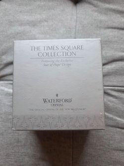 Waterford Crystal 2000 Times Square "Star Of Hope" Ornament with box