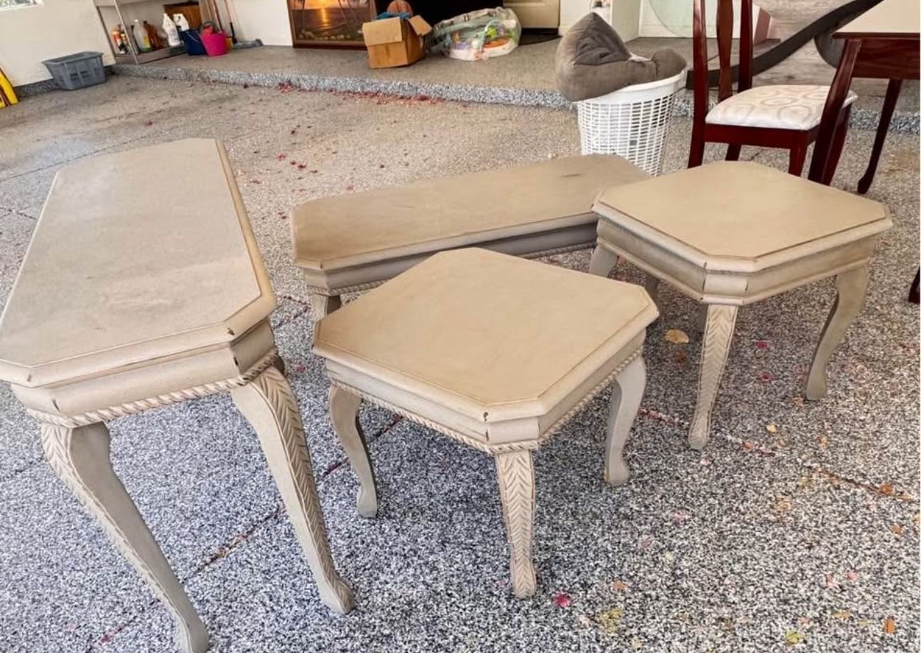 Tables Set $130. Desk And Chair. $66