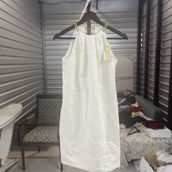 Michael Kors Womens Dress White Size 00 .Retail $175: Brand New With Tags