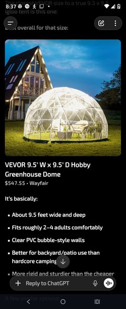 Igloo tent