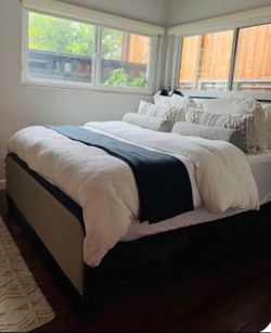 Queen Bed-frame & Mattess