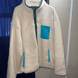 LEGO Collection x Target Cream Men's Pocket Fleece Sherpa Jacket