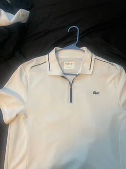 Lacoste quarter zip up polo