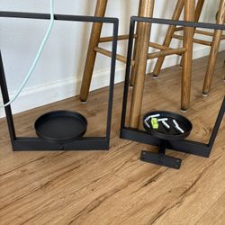 Metal Plant Holder Frame Wall Mount Decor 2 Pc