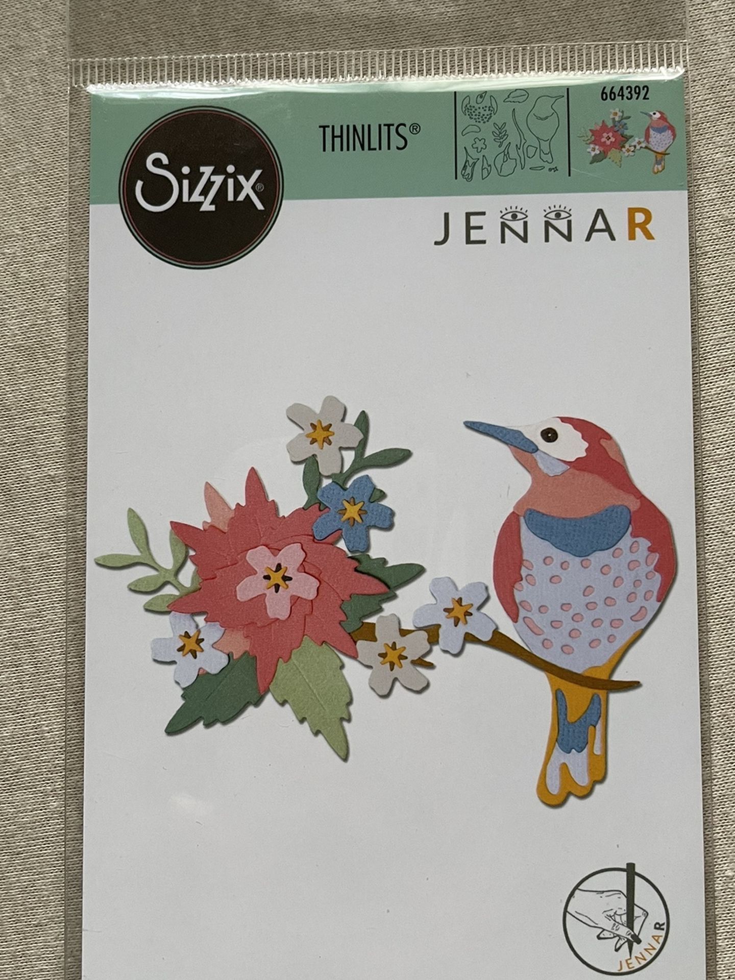 Sizzix Thinlits Die Set 14Pk Bird Scene 664392