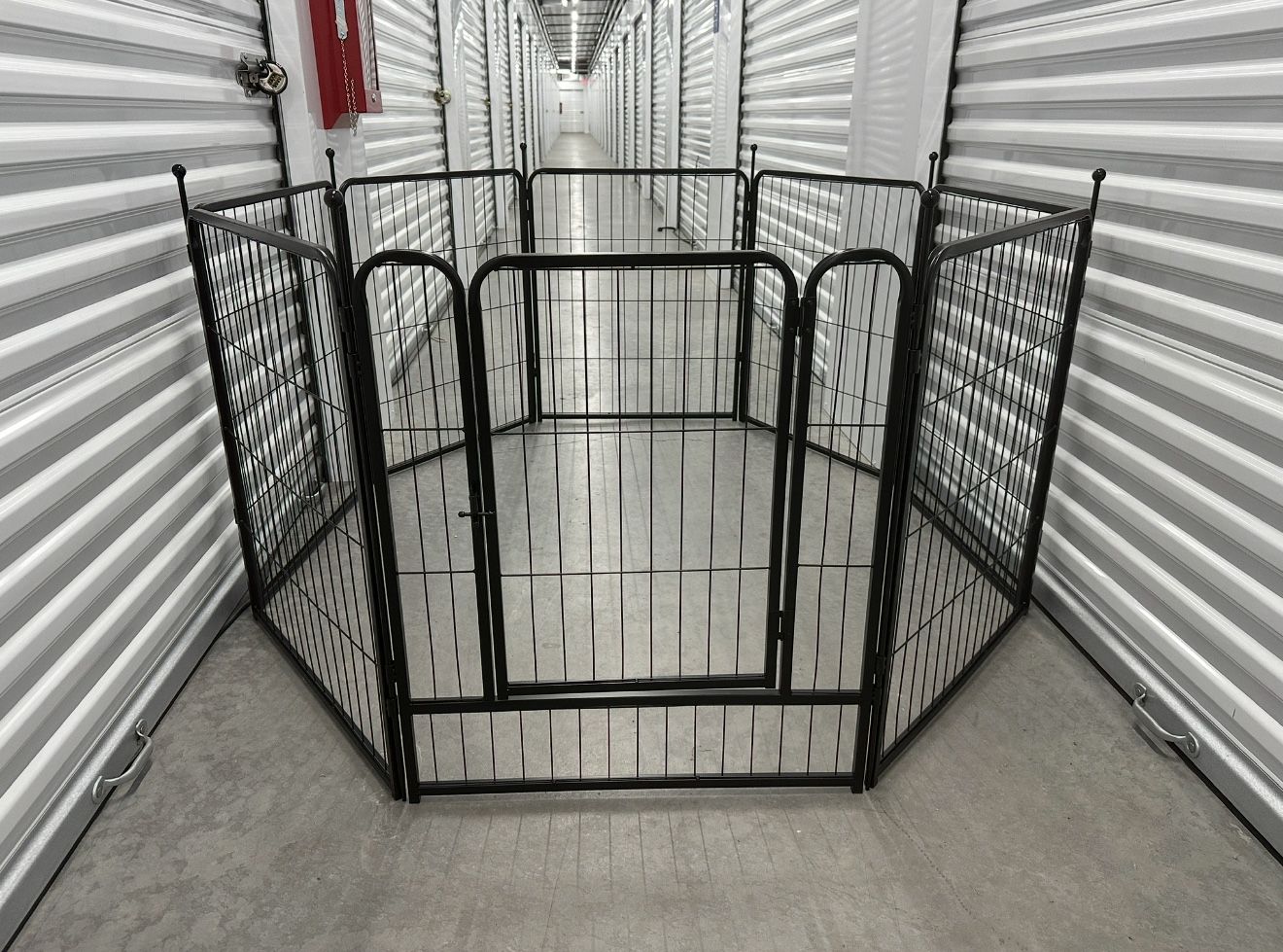 FXW Rollick Adjustable Dog PlayPen 8 Panels 32" High Metal Door Collapsible Outdoor