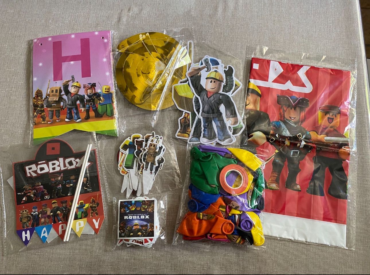 Roblox Birthday Party Decorations