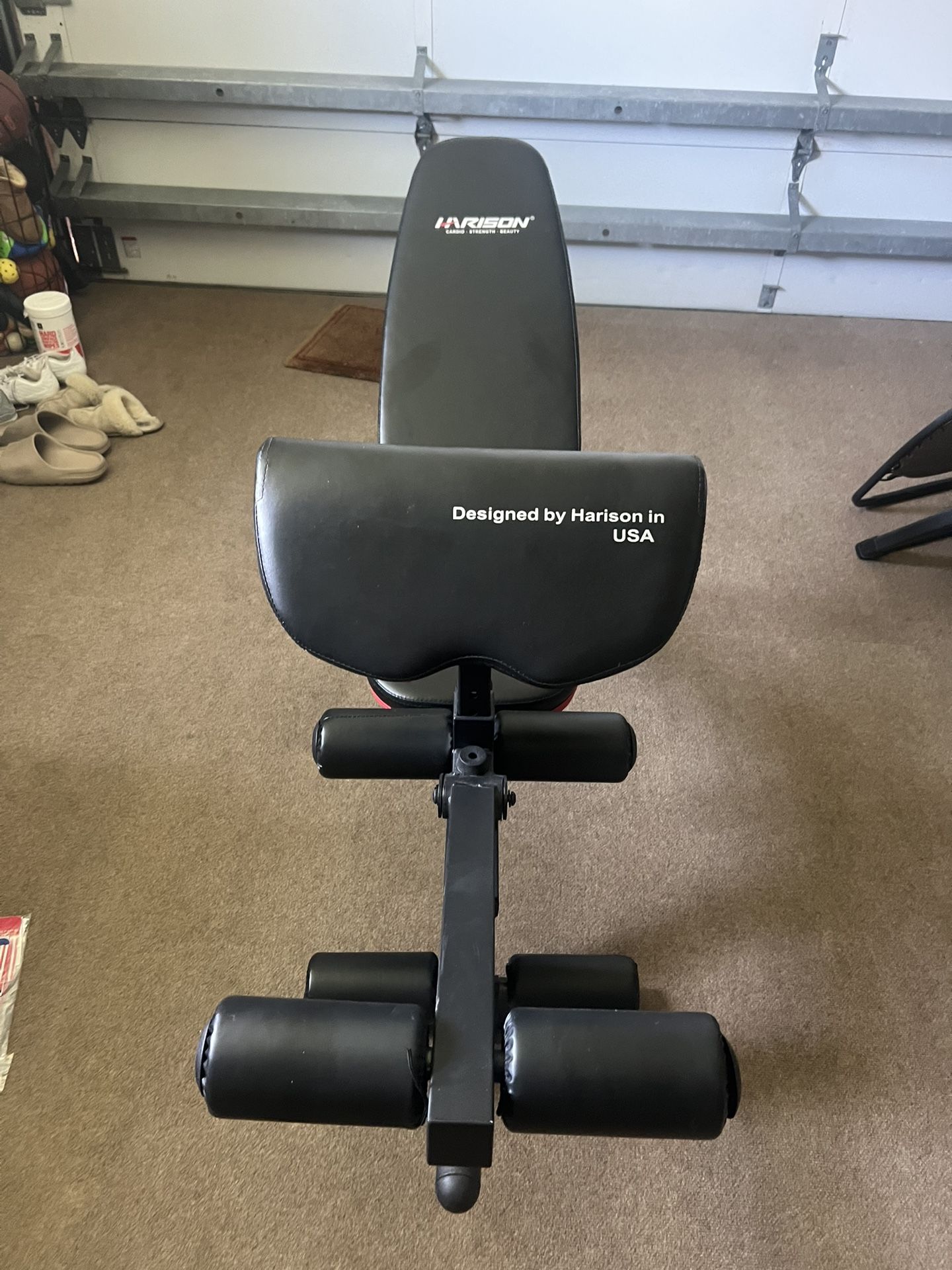 HARISON Adjustable Weight Bench with Leg Extension and Preacher Pad