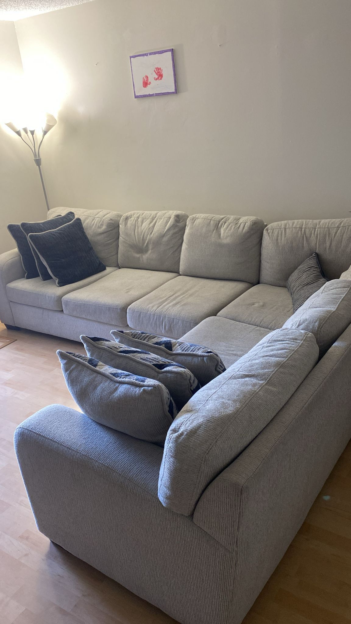 SECTIONAL SOFA UP TO 6 PEOPLE CAP GREY AS NEW ROOMS TO GO BEDFORD