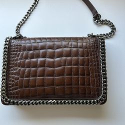 Zara Women Brown chain bag 