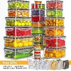 48pcs food storage container set with 24 lids & 24