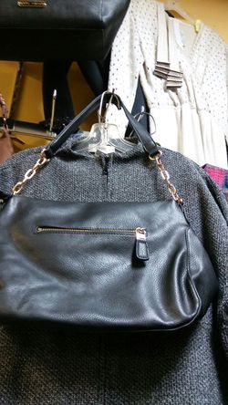 Black leather purse