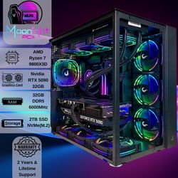 Ryzen 7 9800X3D / RTX 5090 “Nova Ring” - RGB Gaming , Streaming & Ai PC 