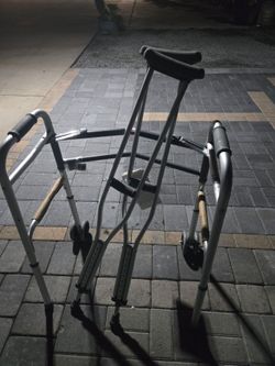 Walker& Crutches $30