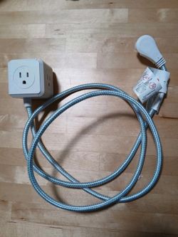 Vivitar 6 ft Extension Cord 3 Power Outlets+2 USB #VIV40023-BLWT USED/VERY GOOD
