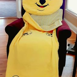 Child's Bear Sleeping Bag/Zip Up Blanket 