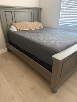 Queen bed frame and base