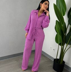 Lilac 2 piece rhinestone set (2x)