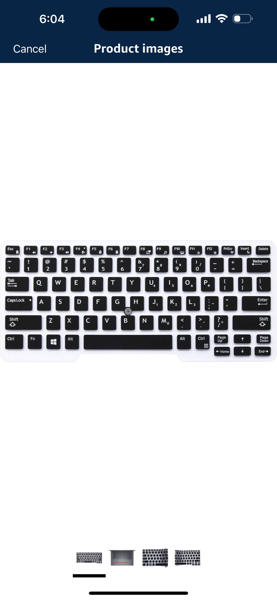 Black Silicone Keyboard Cover Skin Compatible with Dell Latitude 14 5 7490 Laptop & 14" Dell Latitude 3340 E3340 E5490 E5491 E5450 E5470 E7450