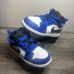 Toddler Jordan 1 Mid Game Royal/white/black